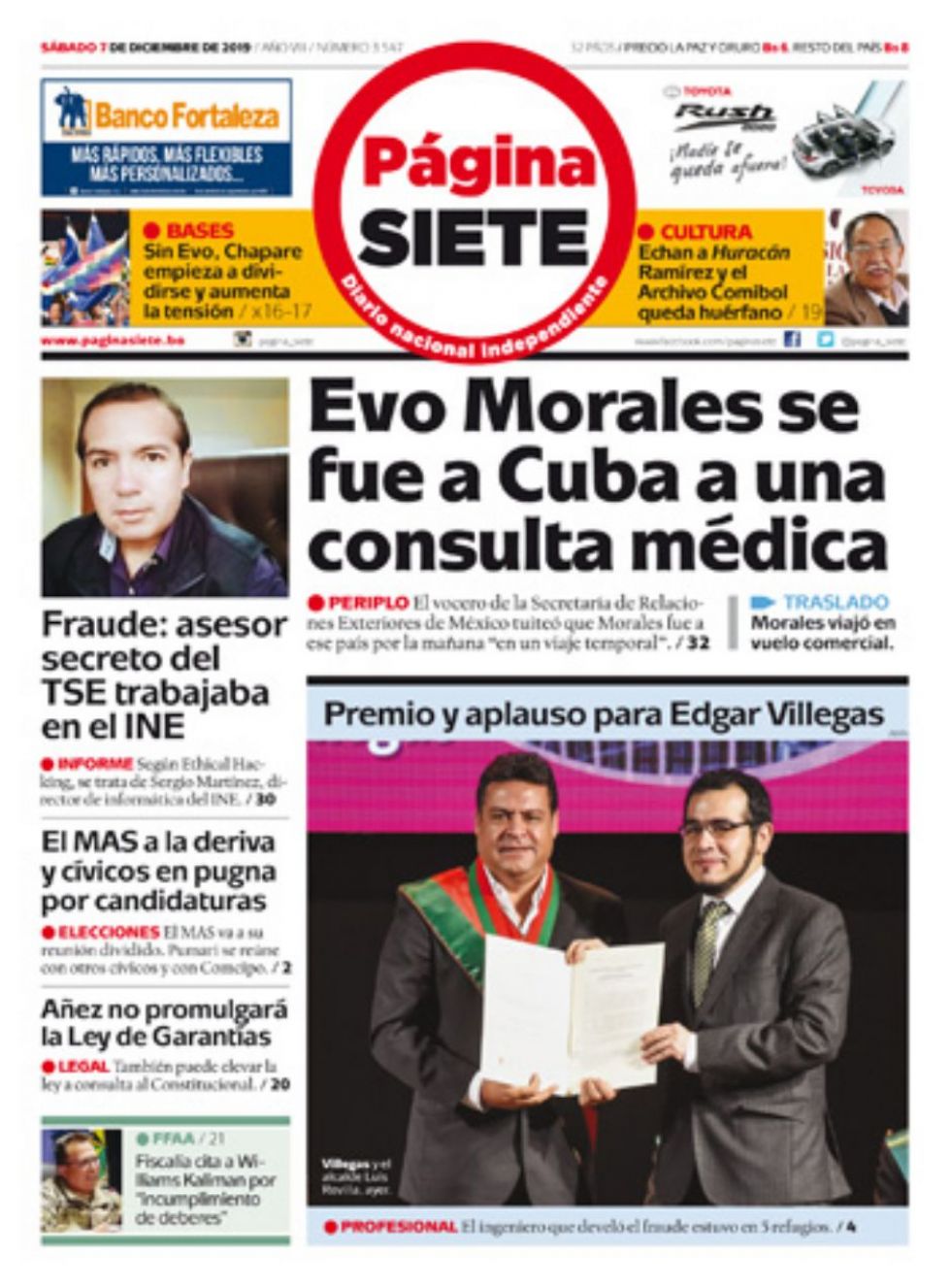 Página Siete, La Paz.