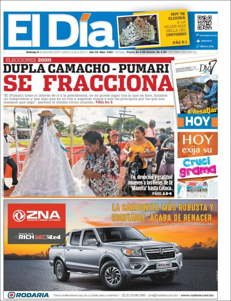 El Día, Santa Cruz.
