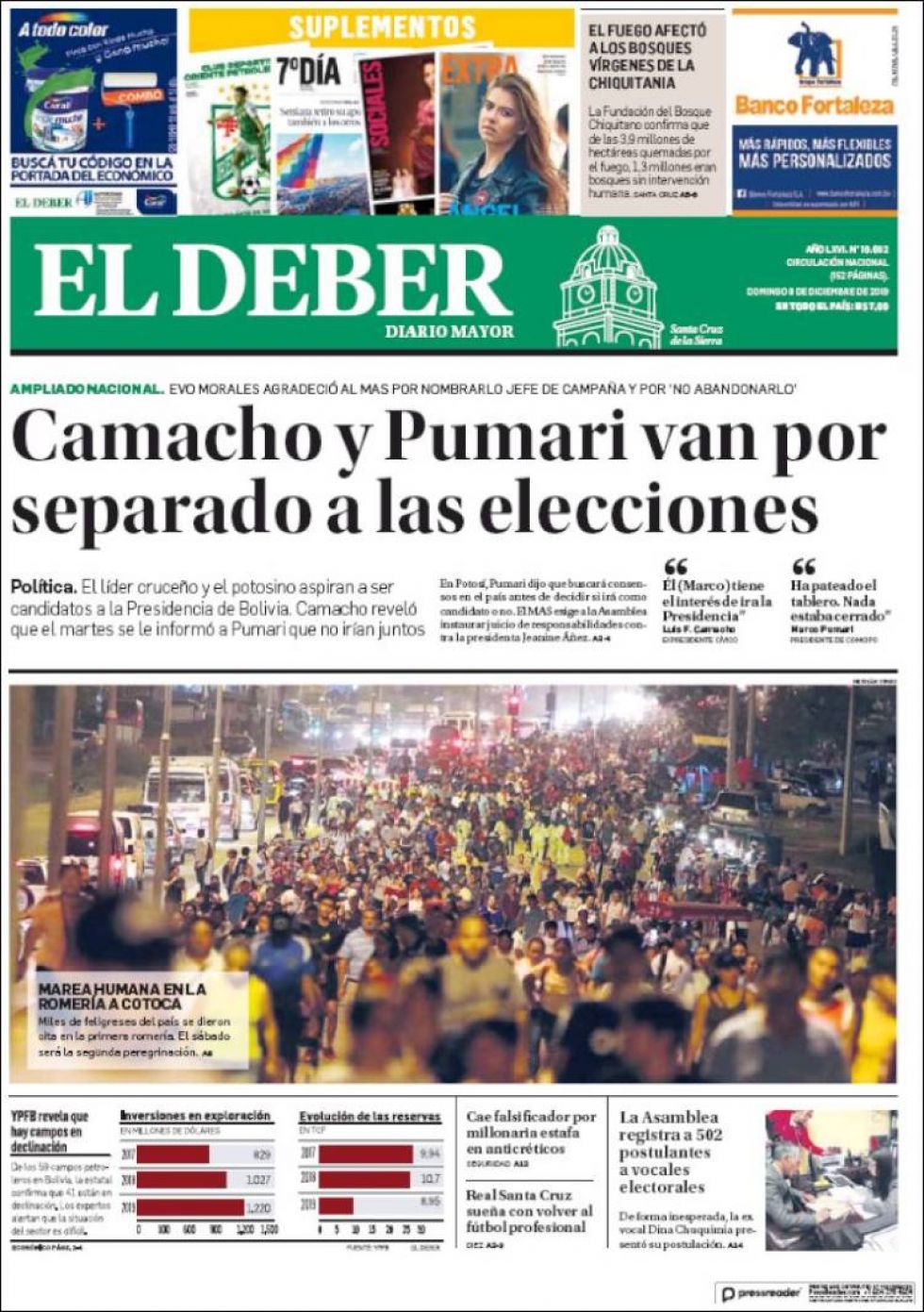 El Deber, Santa Cruz.
