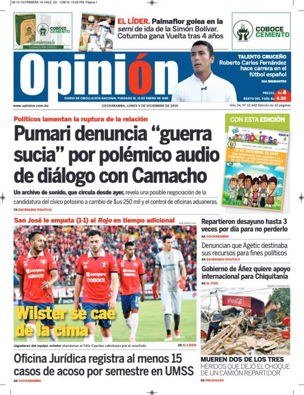 Opinión, Cochabamba.