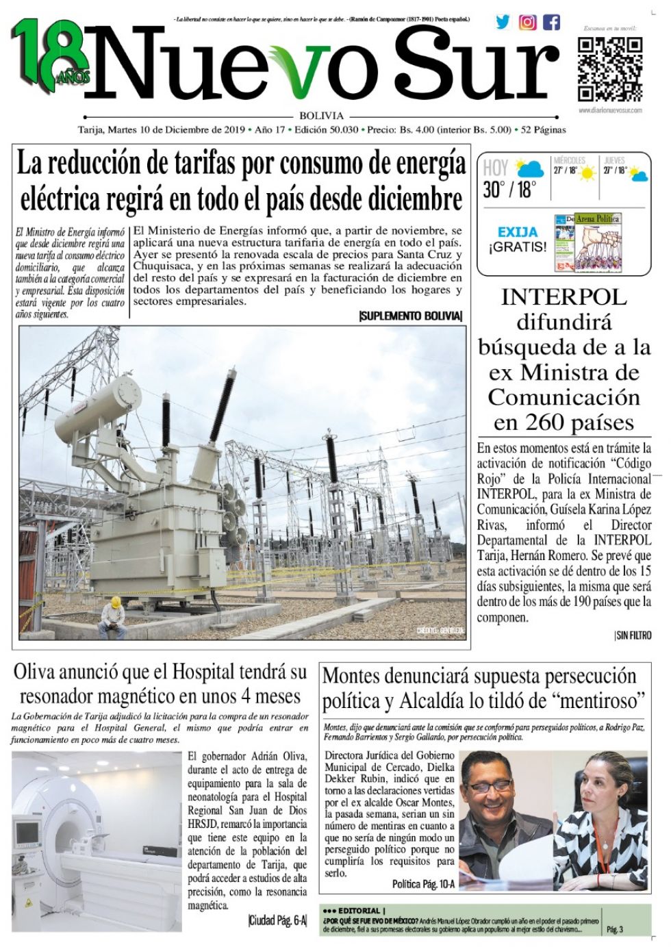 Nuevo Sur, Tarija.