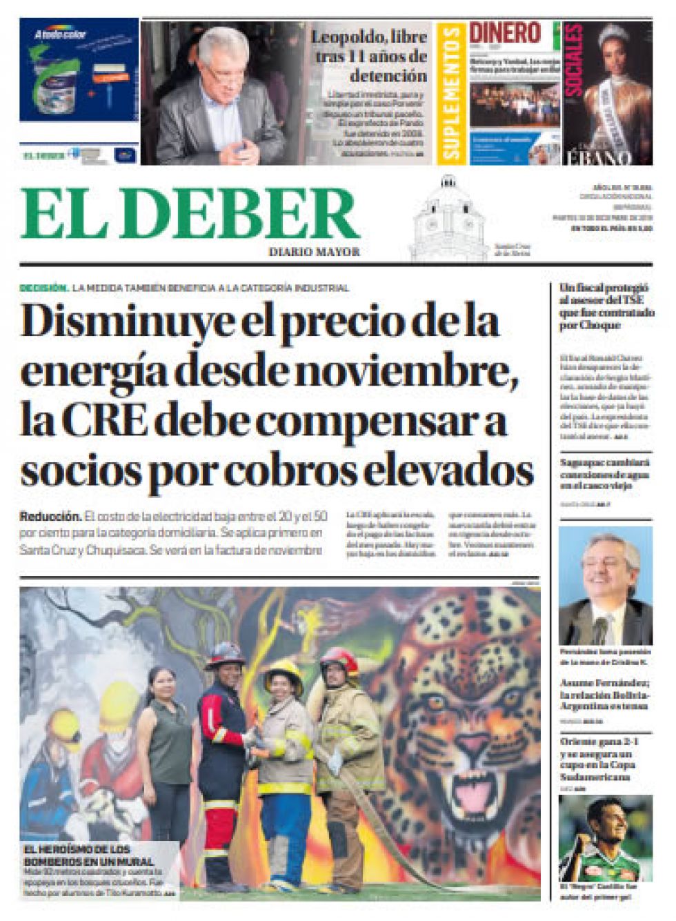 El Deber, Santa Cruz.