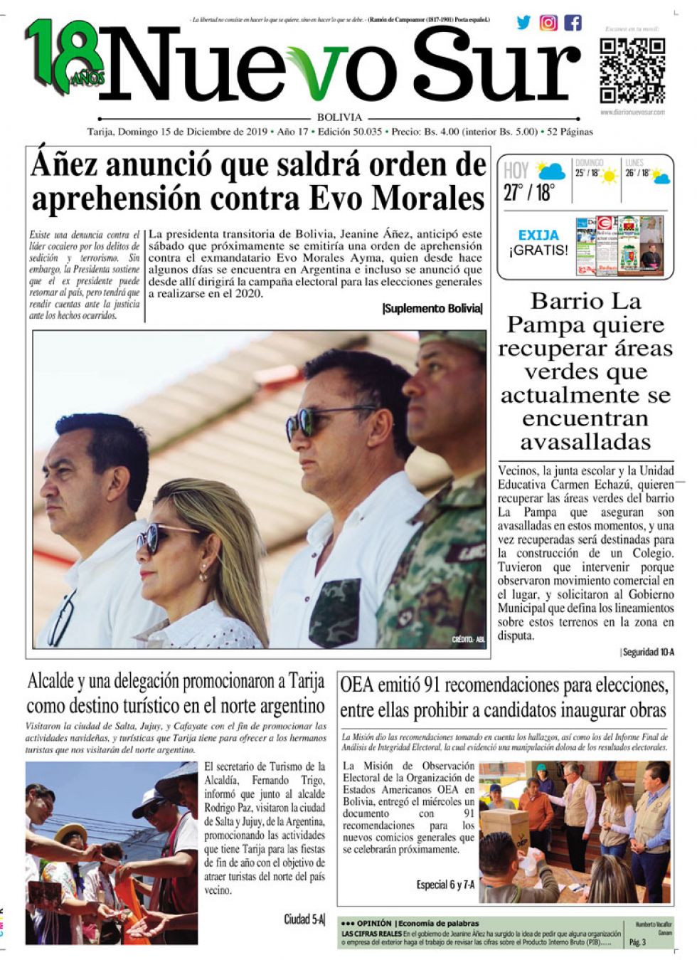 Nuevo Sur, Tarija.