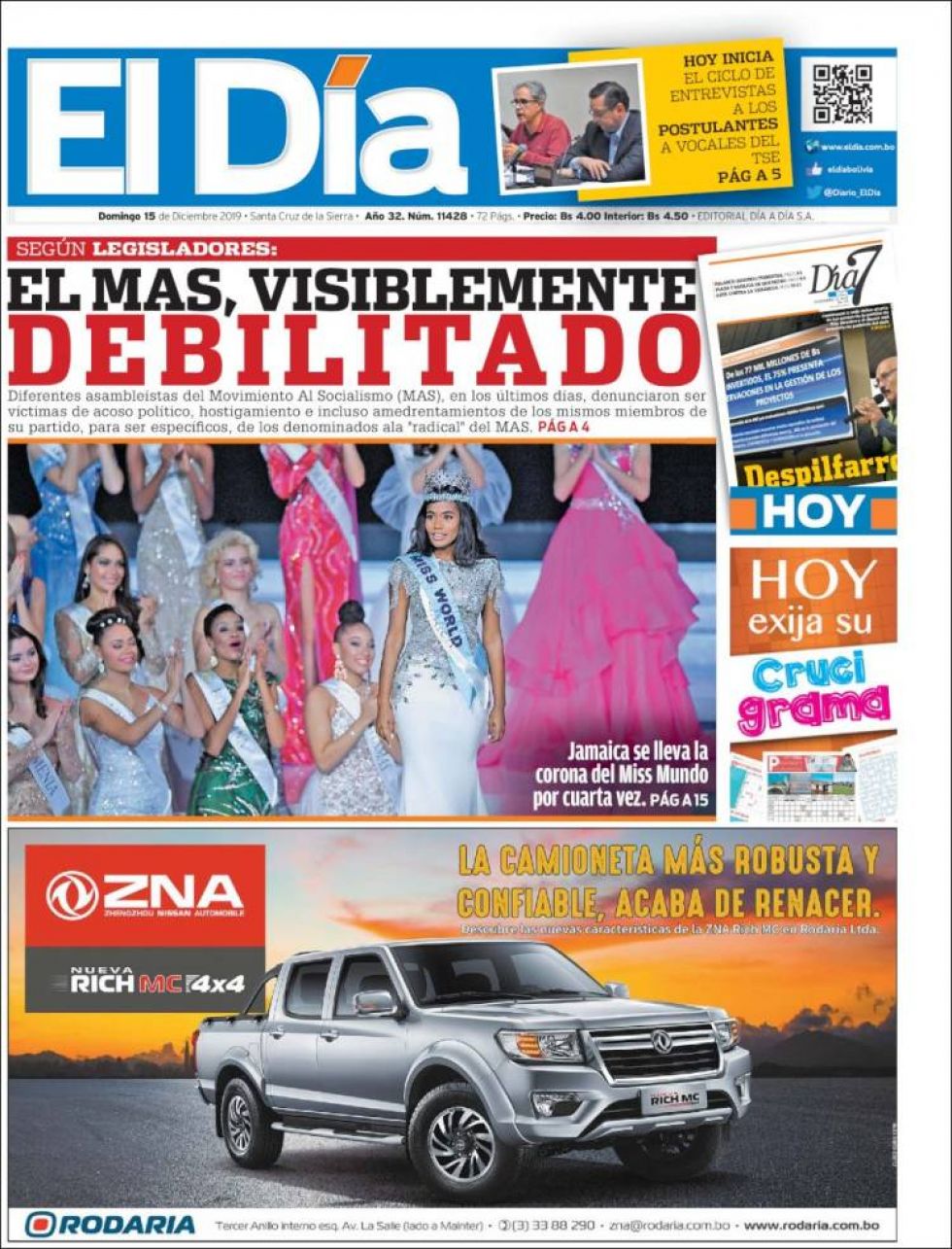 El Día, Santa Cruz.