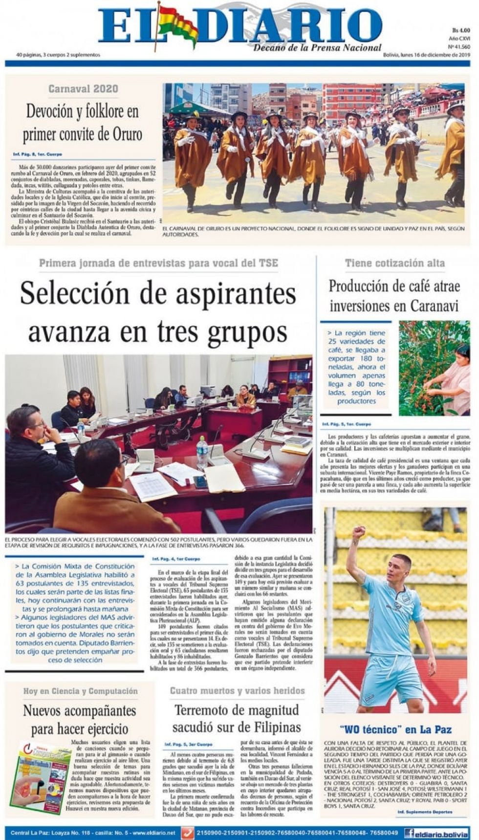El Diario, La Paz.