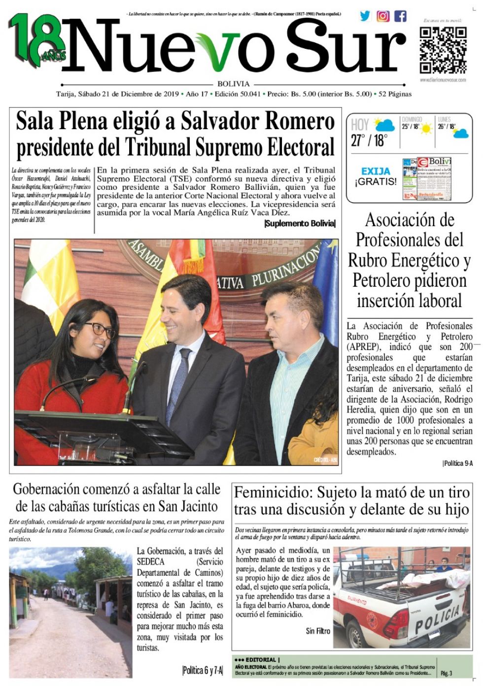 Nuevo Sur, Tarija.