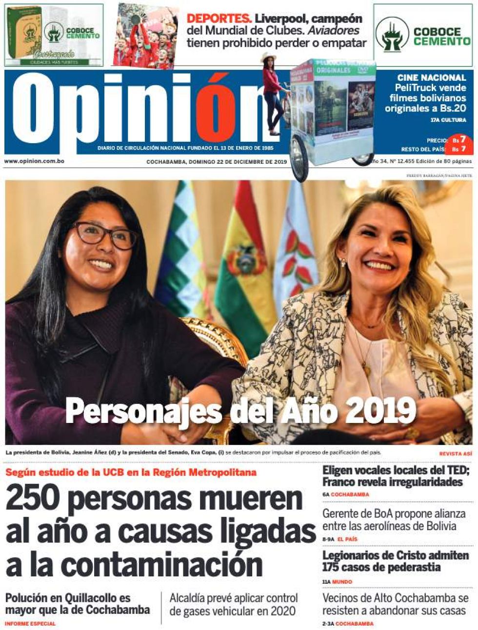 Opinión, Cochabamba.