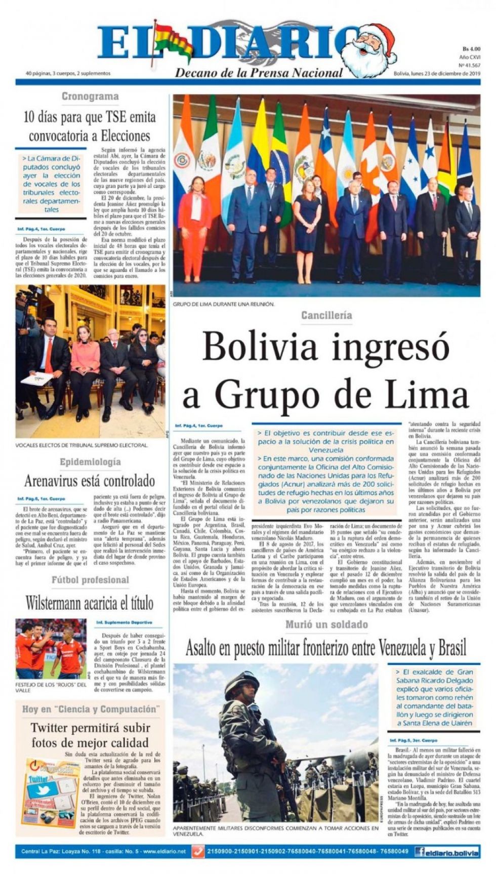 El Diario, La Paz.