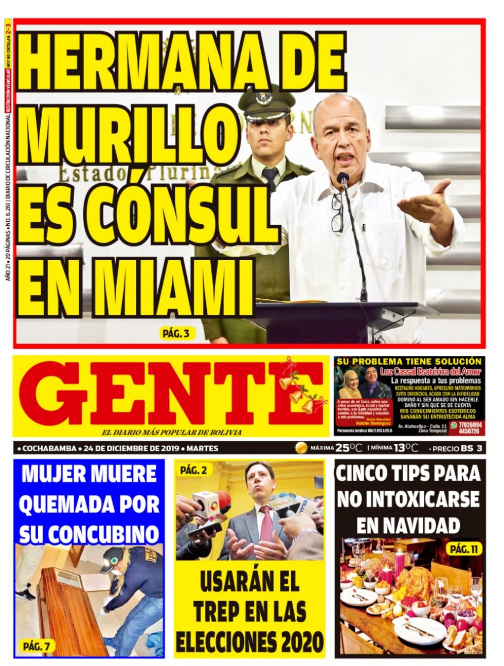 Gente, Cochabamba.