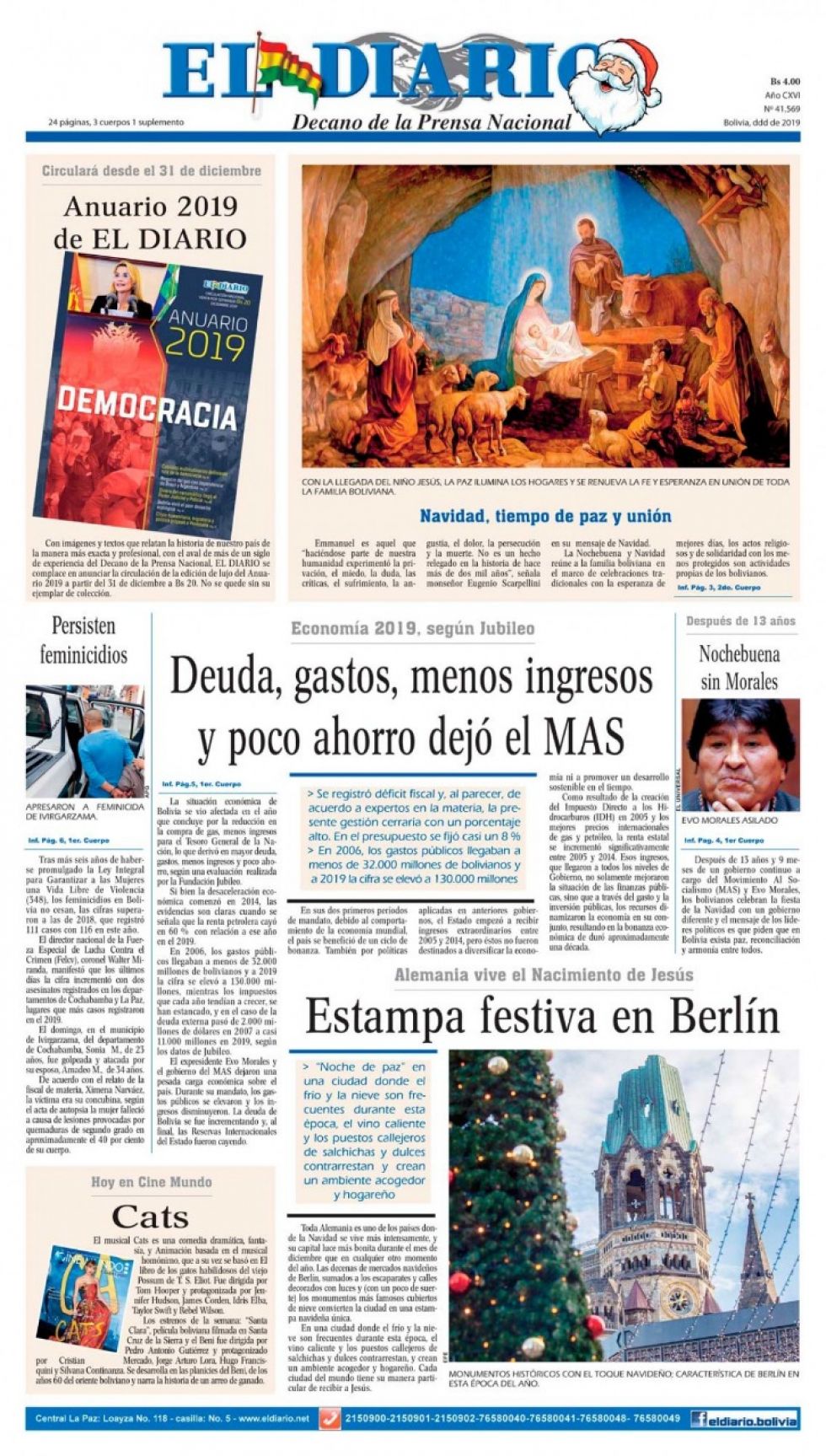 El Diario, La Paz.