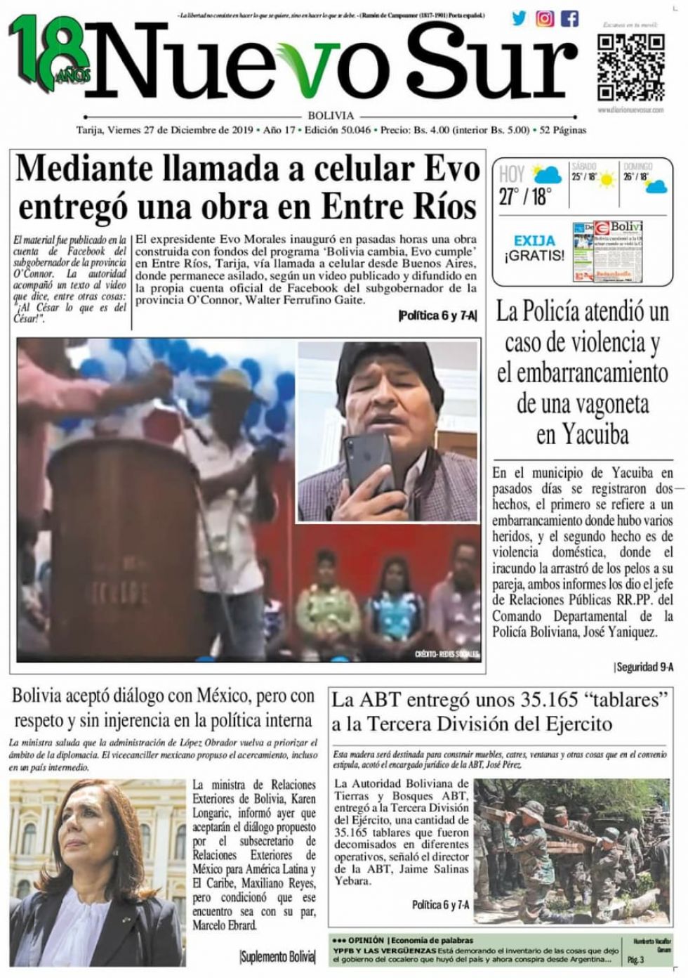 Nuevo Sur, Tarija.