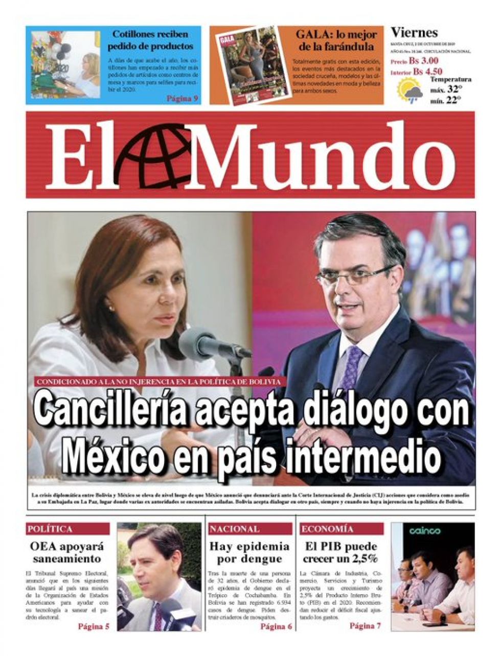 El Mundo, Santa Cruz.