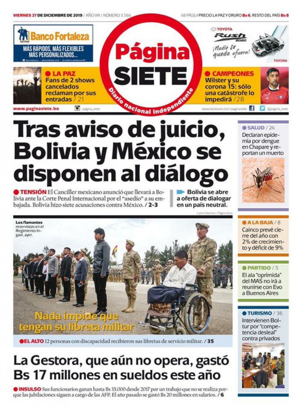 Página Siete, La Paz.