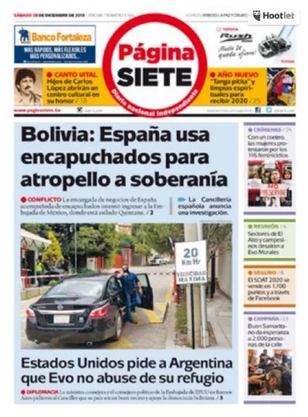 Página Siete, La Paz.