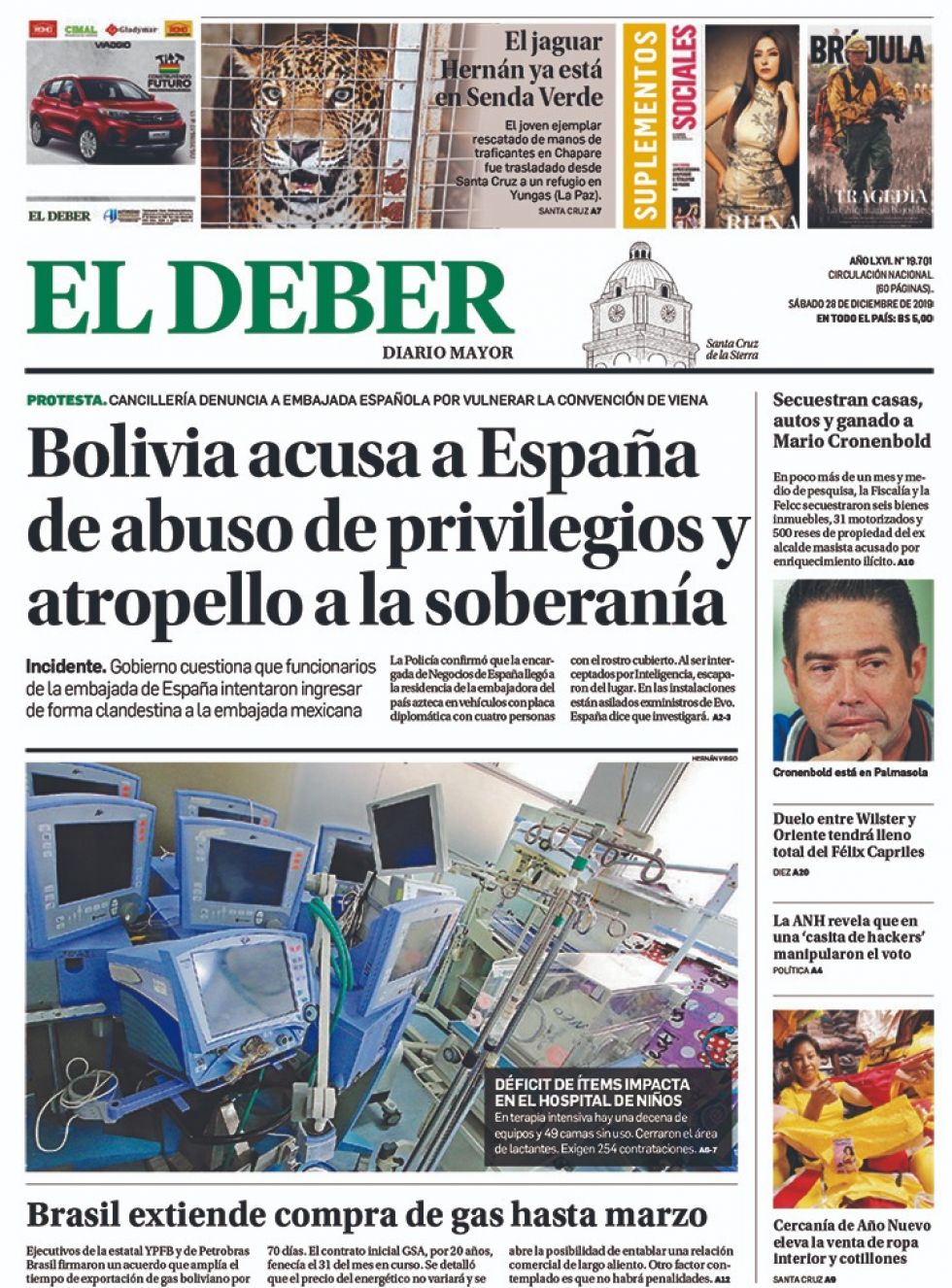 El Deber, Santa Cruz.