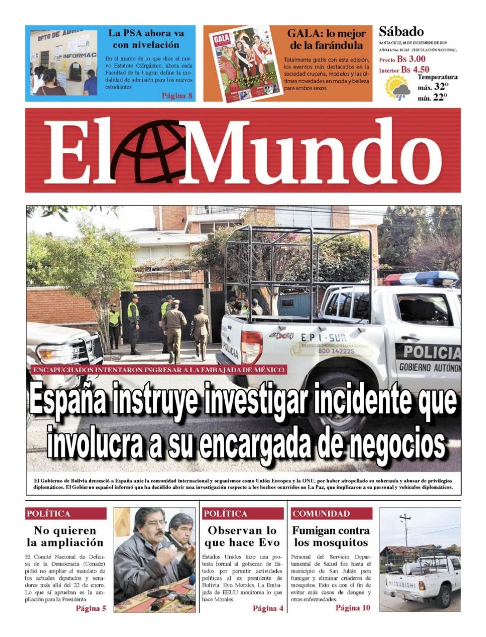 El Mundo, Santa Cruz.
