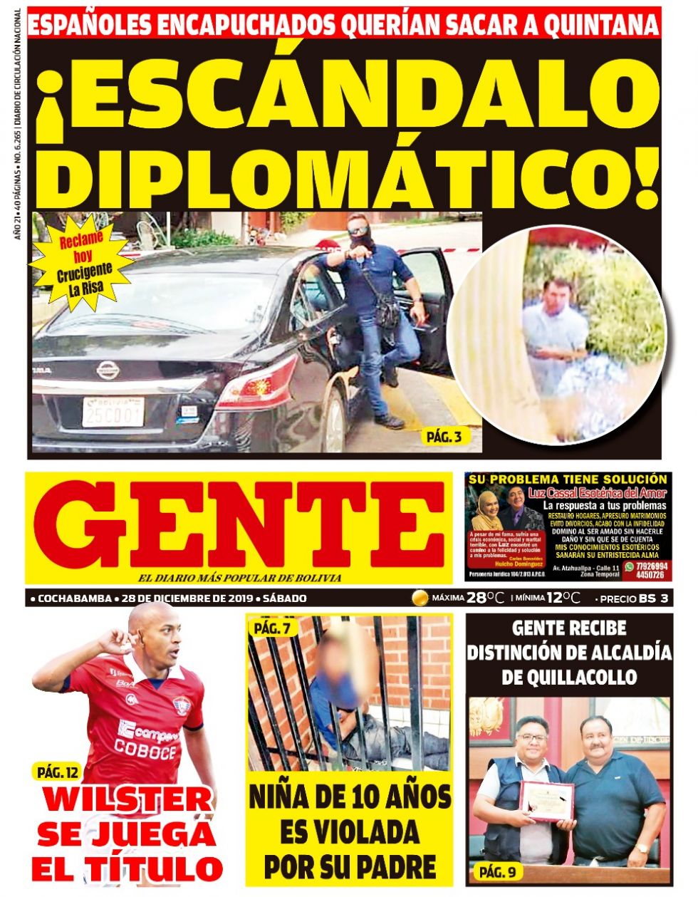 Gente, Cochabamba.