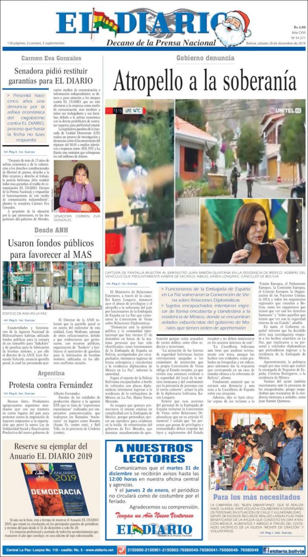 El Diario, La Paz.