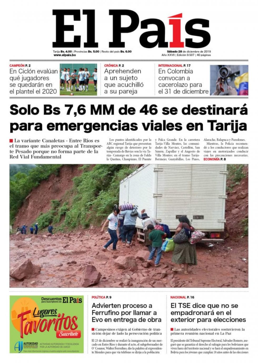 El País, Tarija.