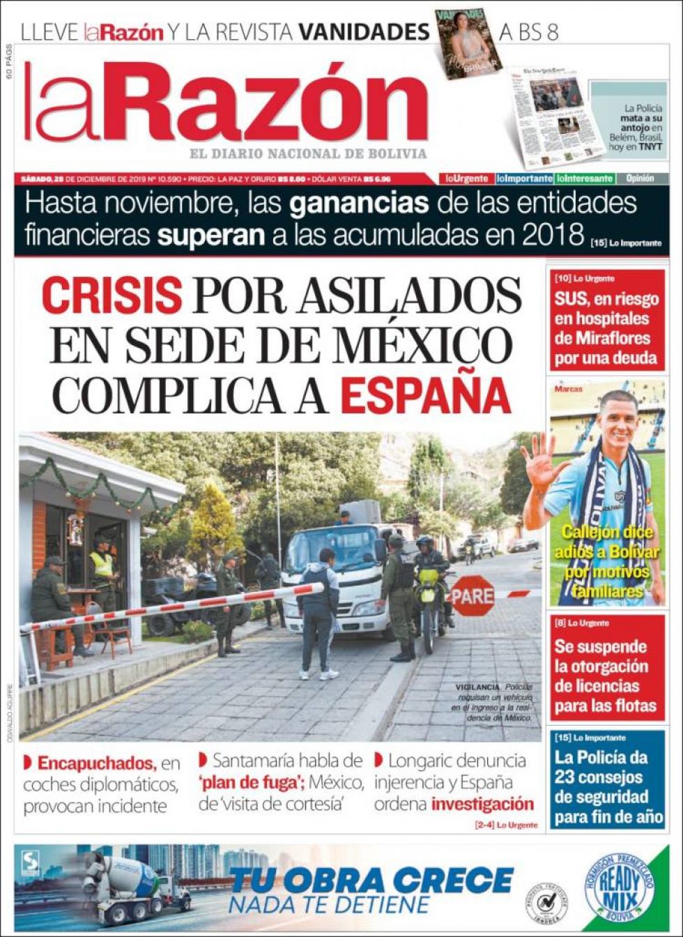 La Razón, La Paz.