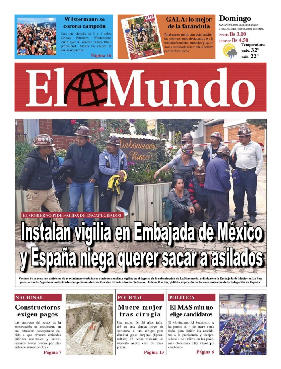 El Mundo, Santa Cruz.