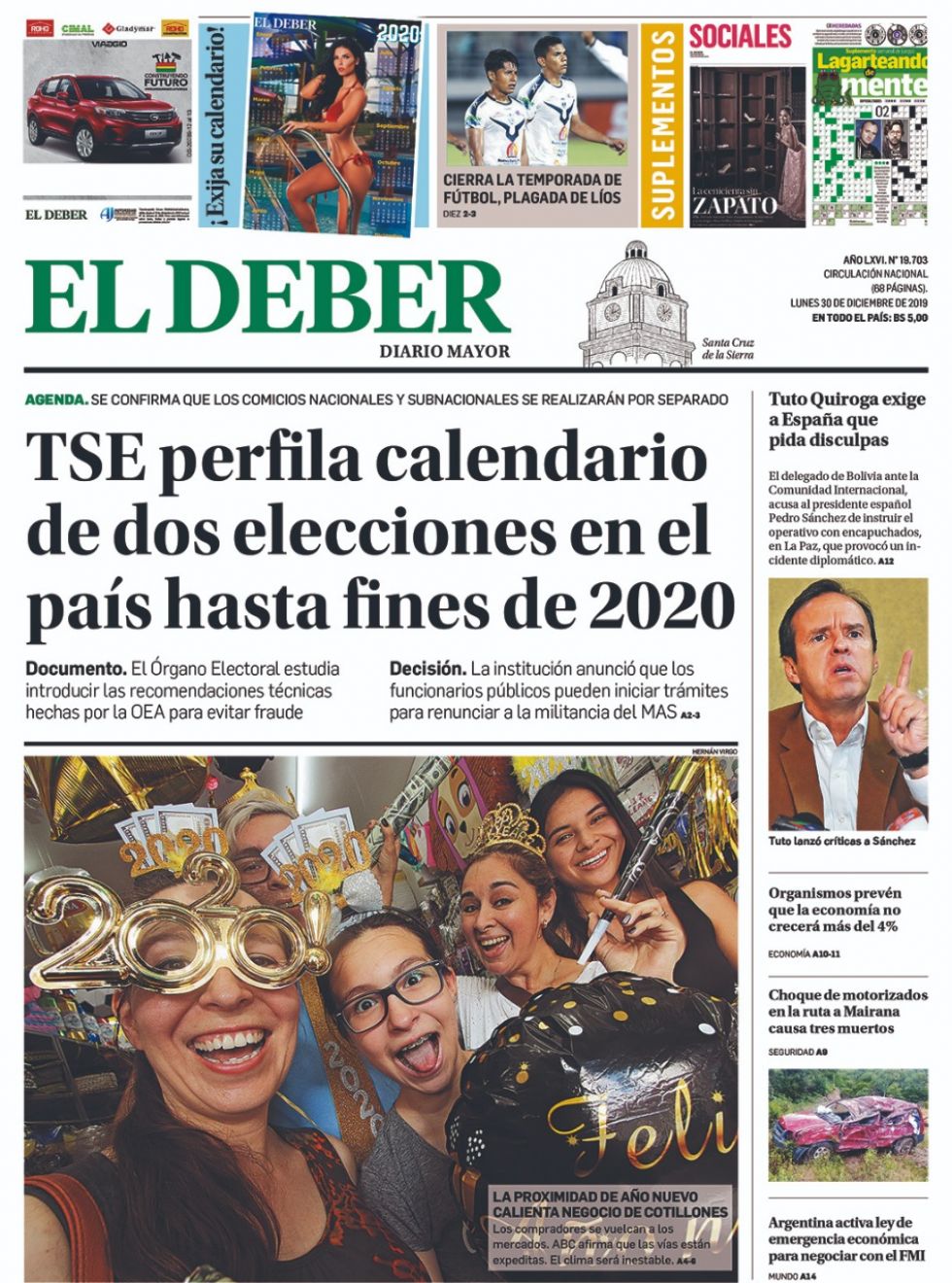 El Deber, Santa Cruz.
