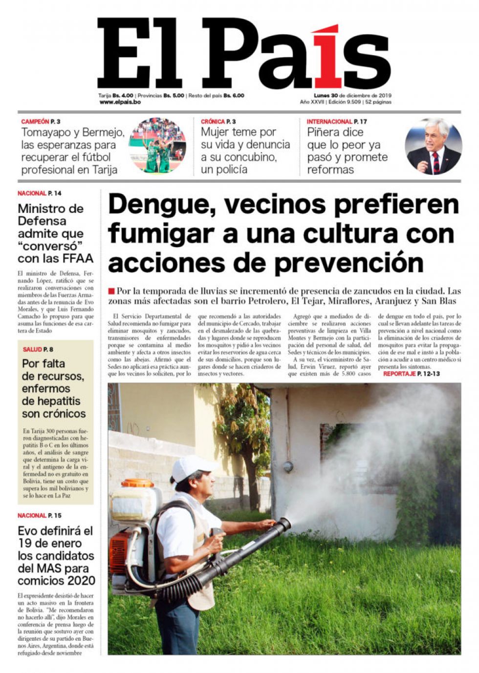 El País, Tarija.