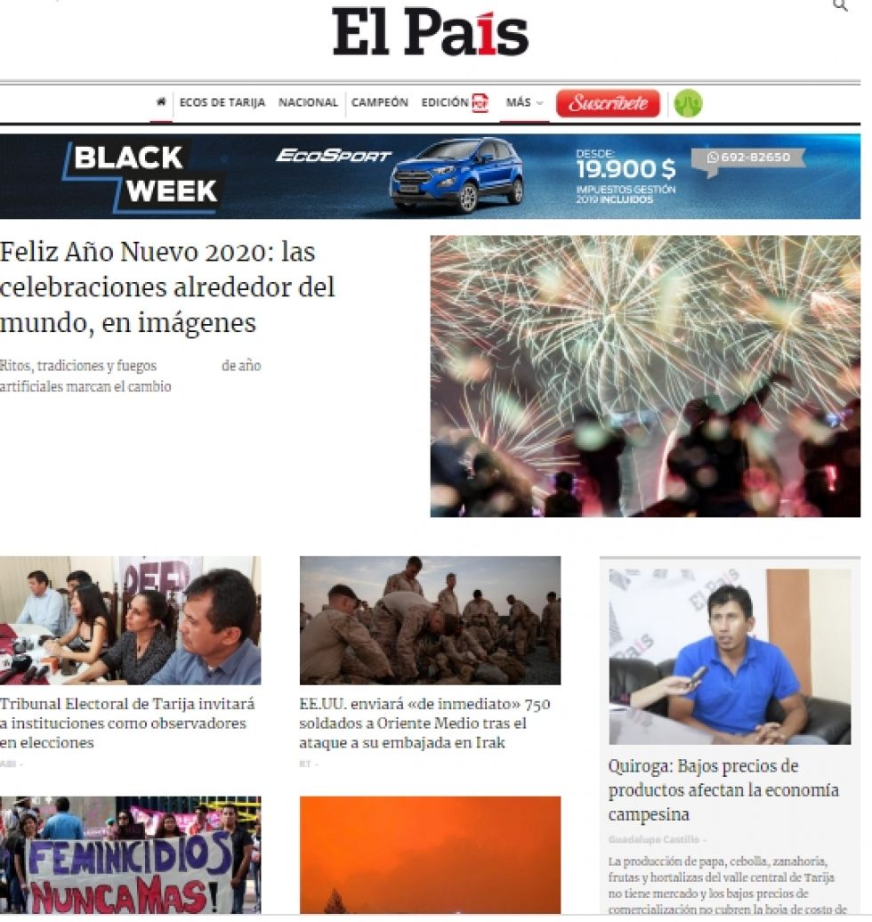 El País, Tarija.