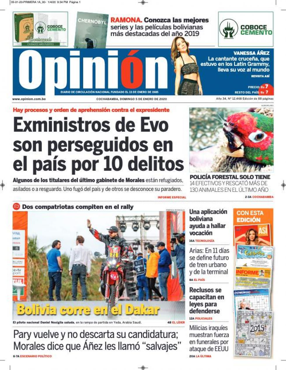 Opinión, Cochabamba.