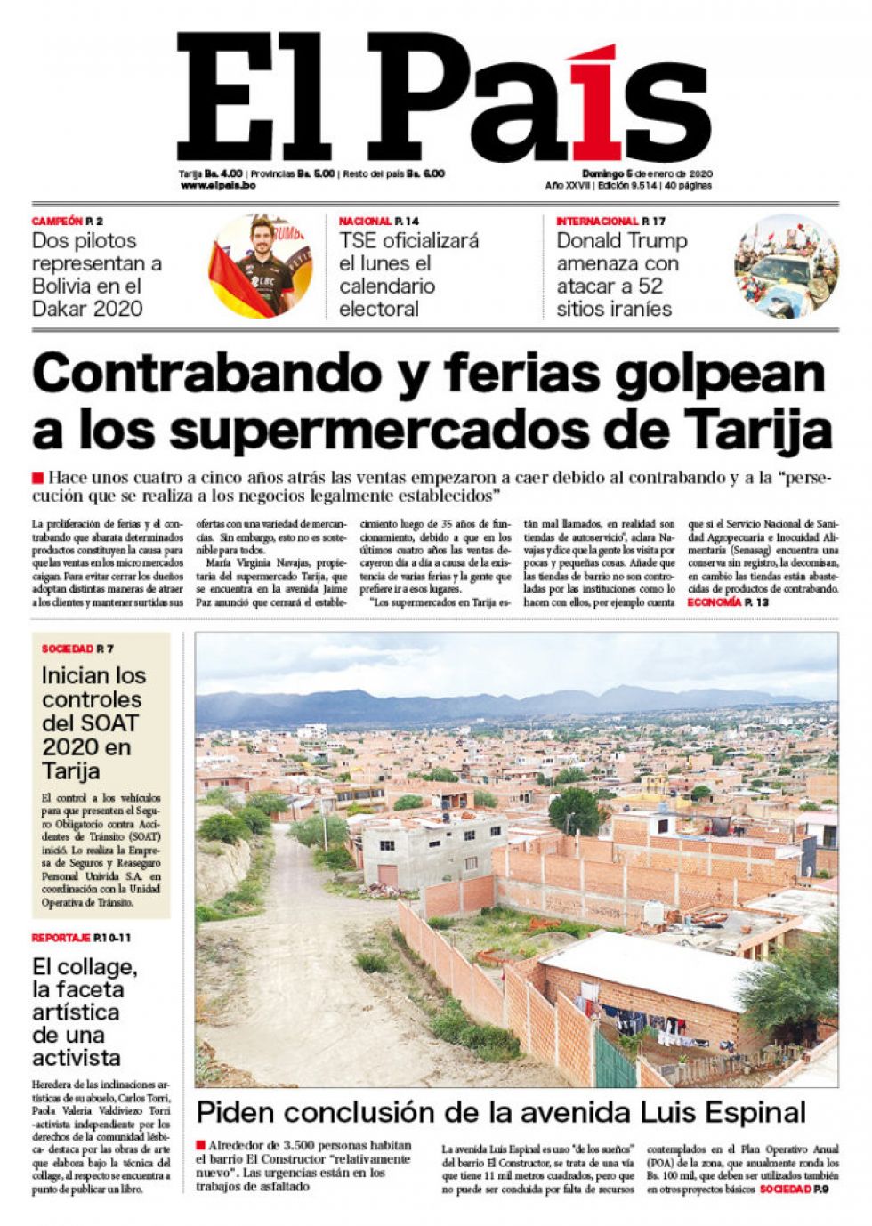 El País, Tarija.