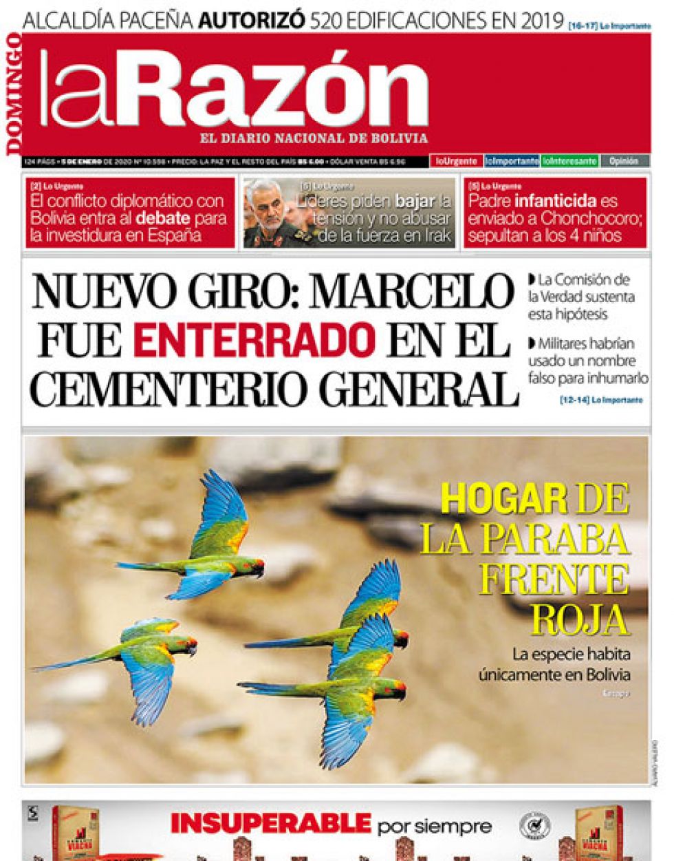 La Razón, La Paz.