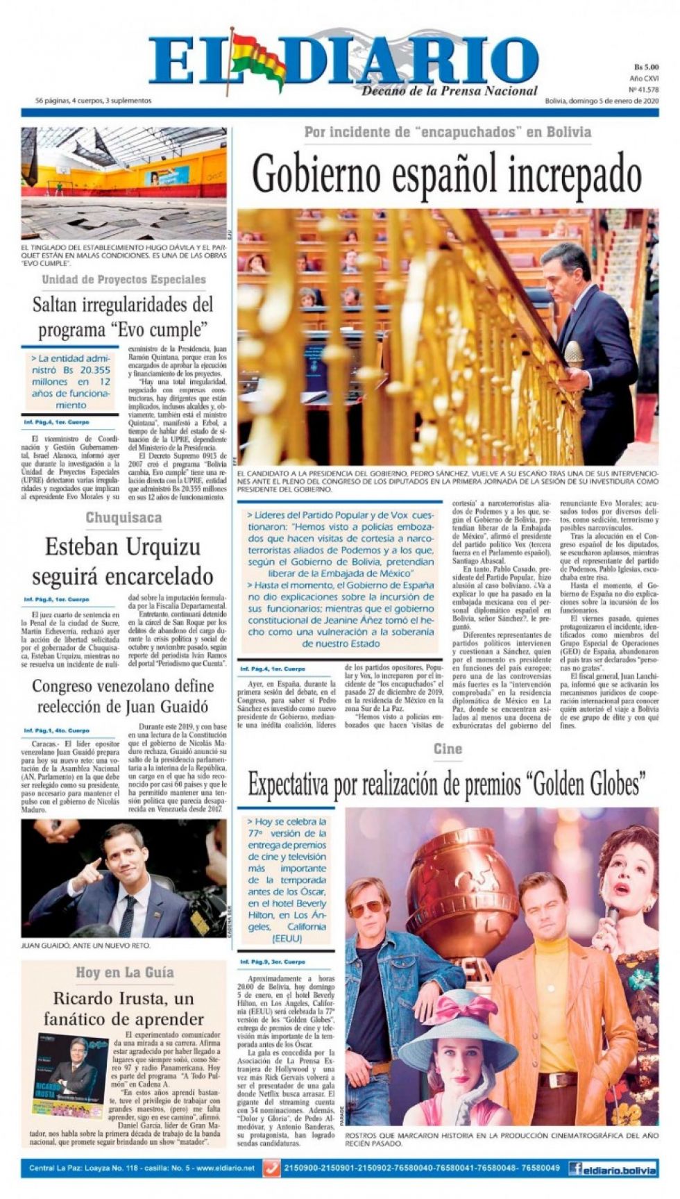 El Diario, La Paz.