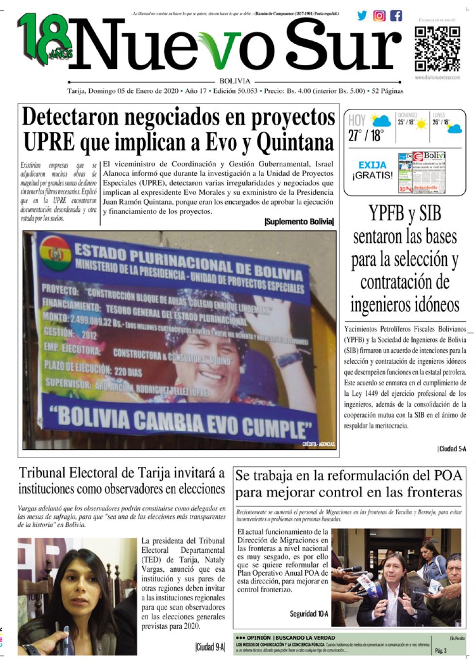 Nuevo Sur, Tarija.