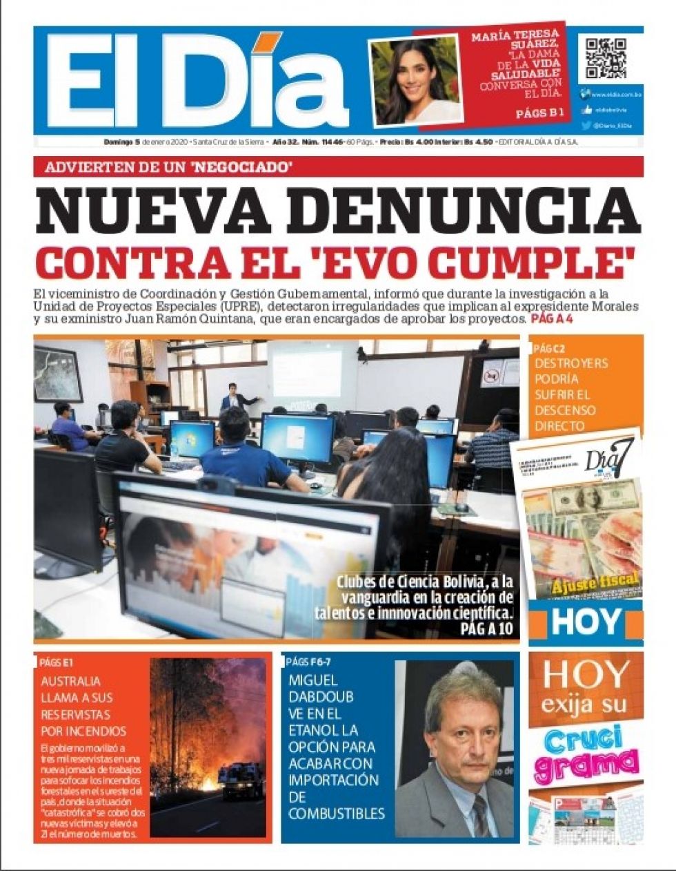 El Día, Santa Cruz.