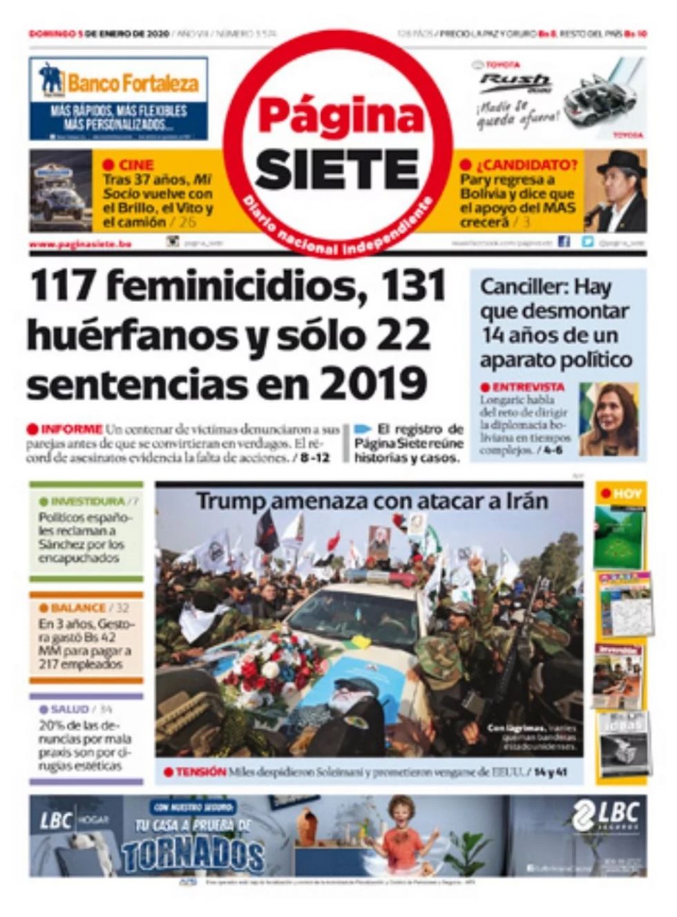 Página Siete, La Paz.