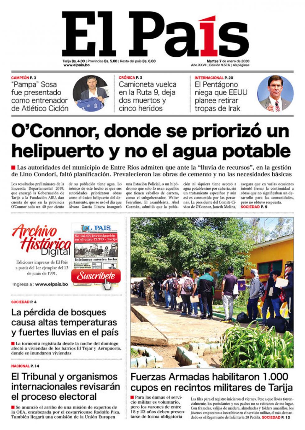 El País, Tarija.