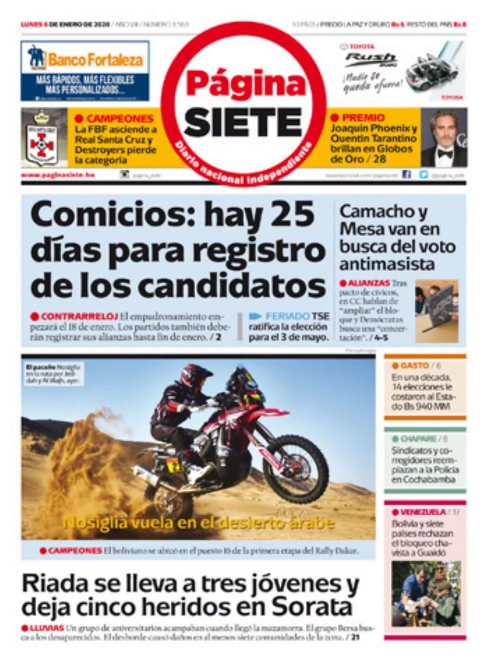 Página Siete, La Paz.