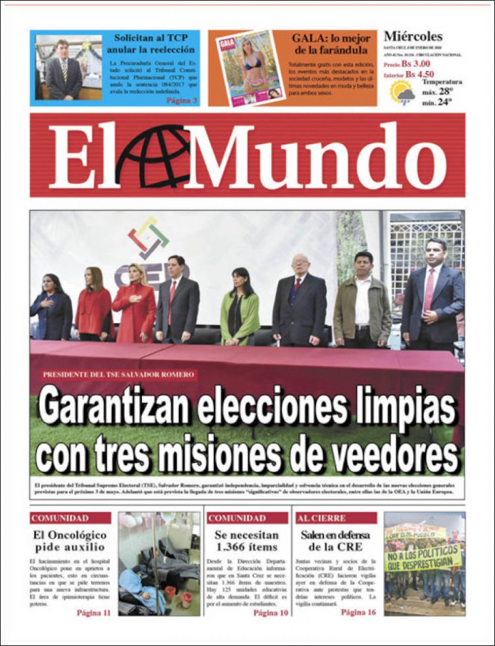 El Mundo, Santa Cruz.