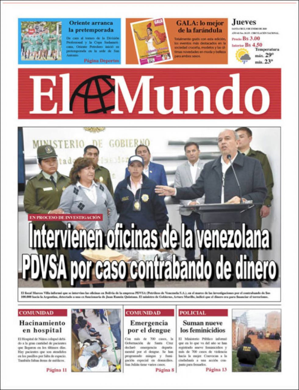 El Mundo, Santa Cruz.