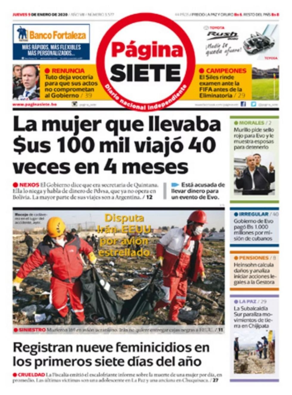 Página Siete, La Paz.
