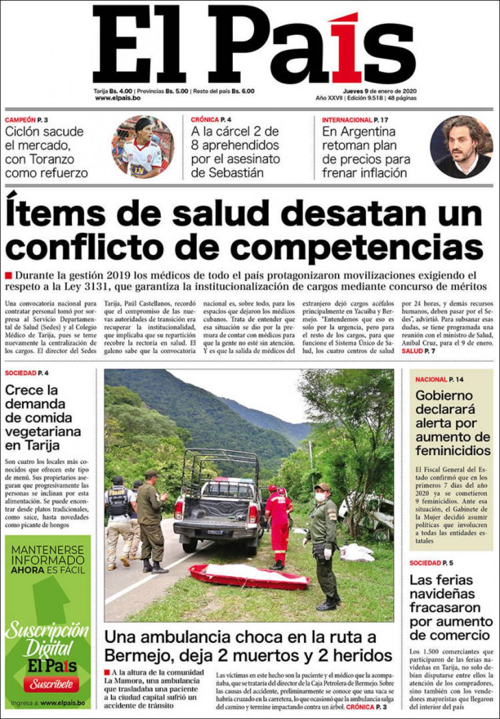 El País, Tarija.