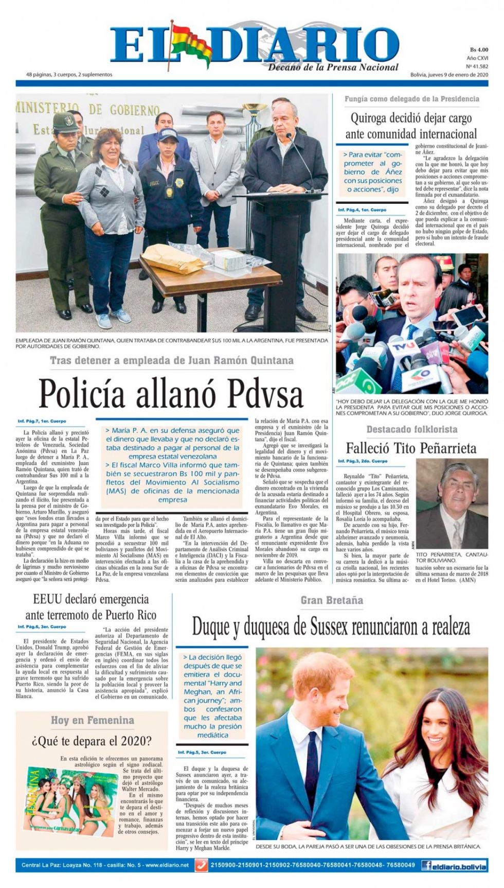 El Diario, La Paz.