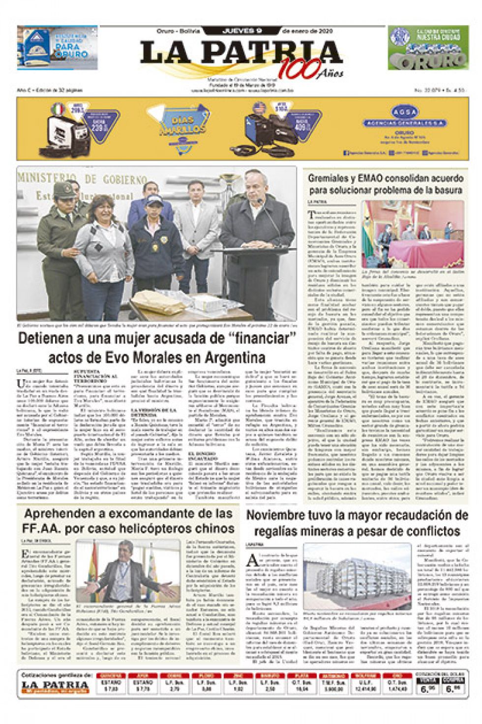 La Patria, Oruro.