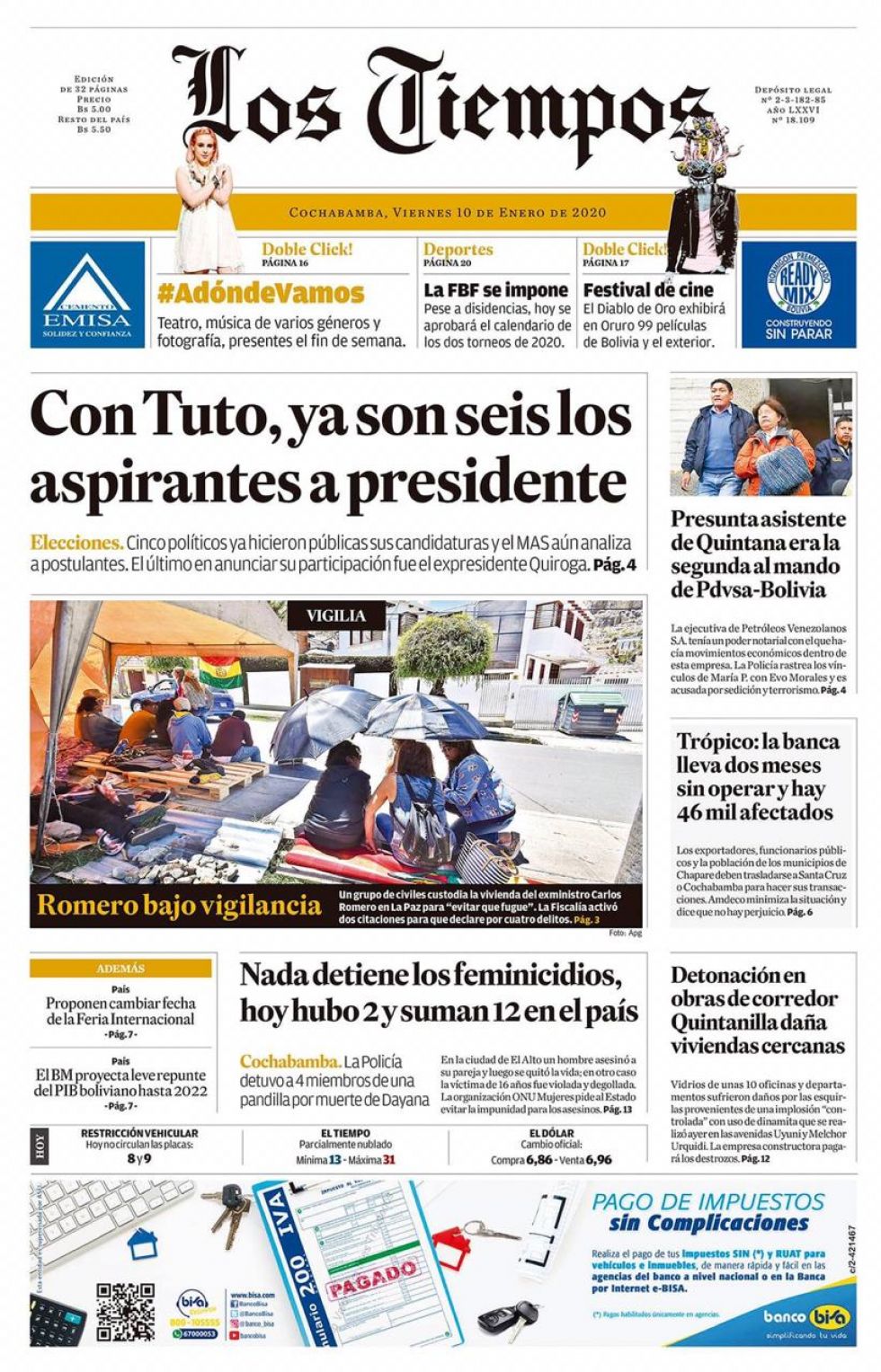Los Tiempos, Cochabamba.