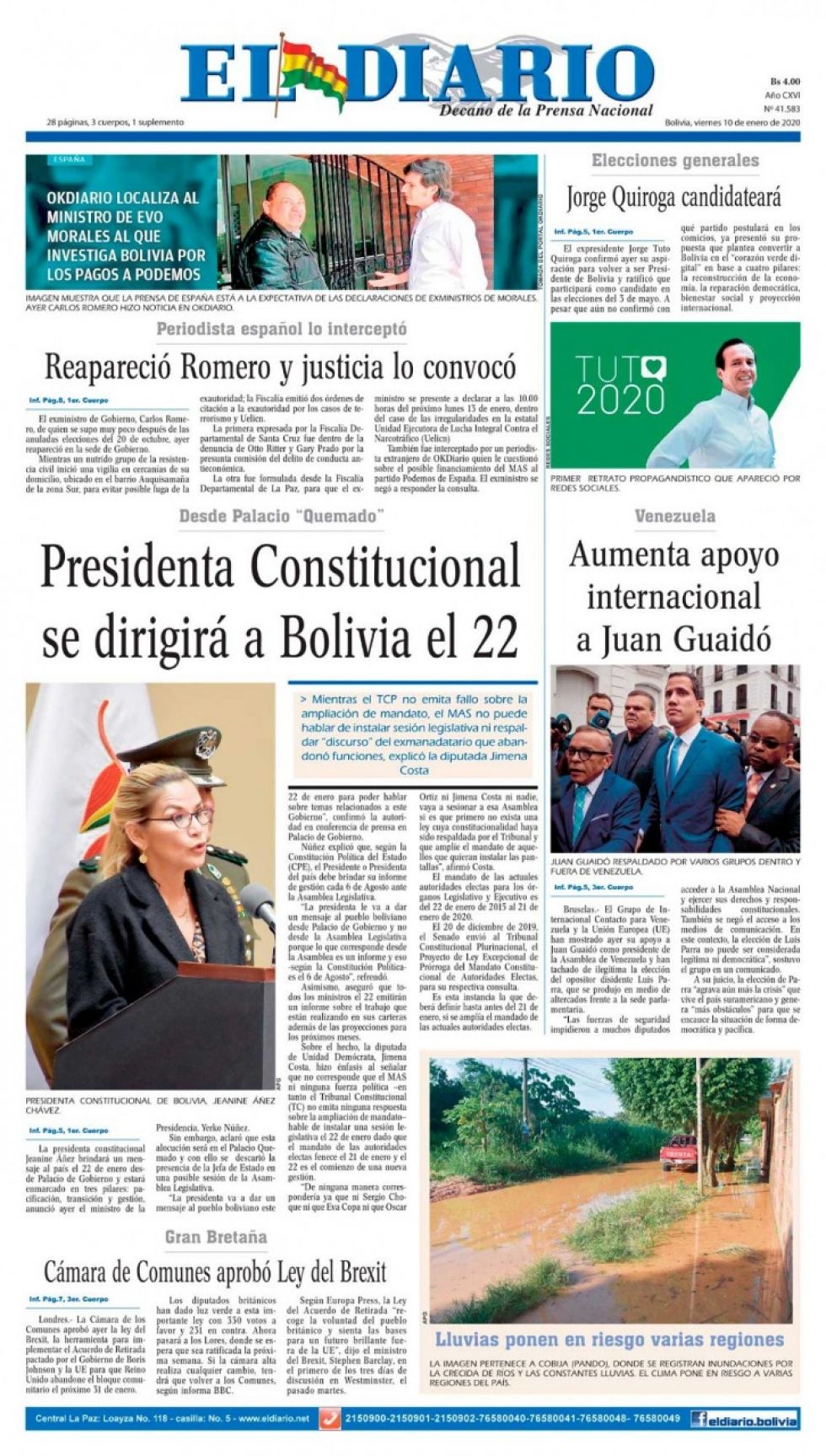 El Diario, La Paz.