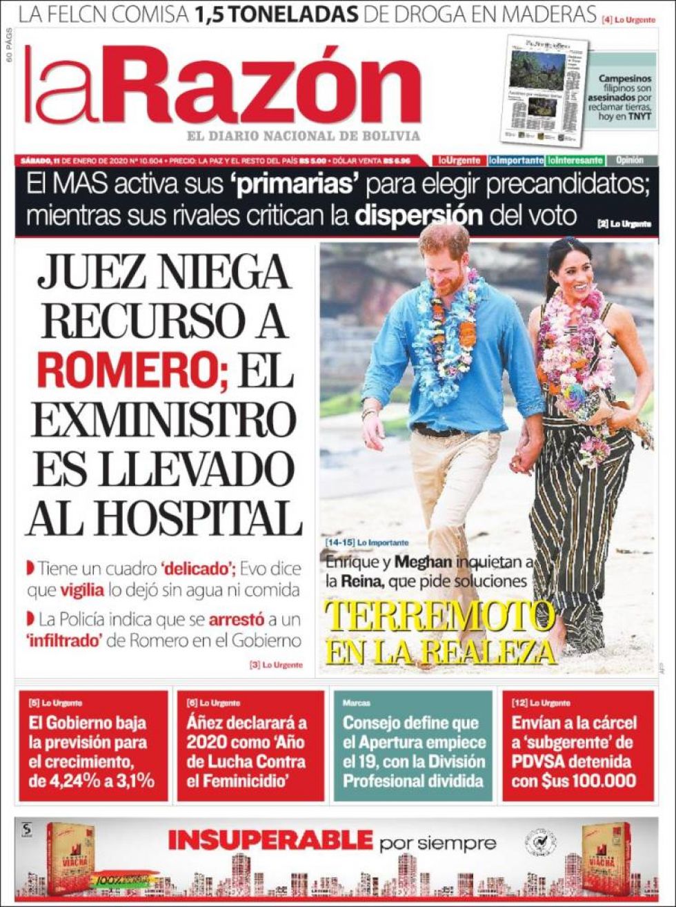 La Razón, La Paz.
