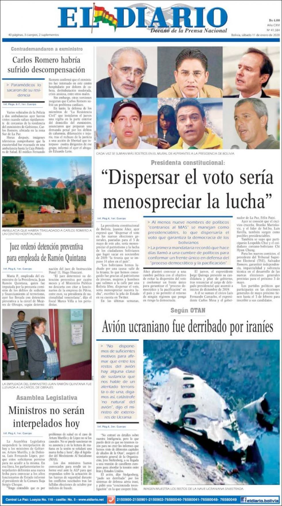 El Diario, La Paz.