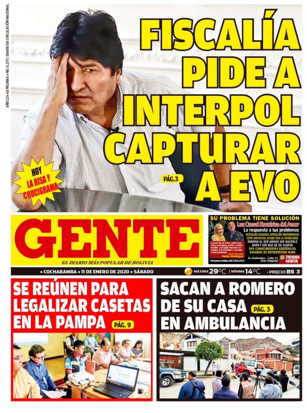 Gente, Cochabamba.