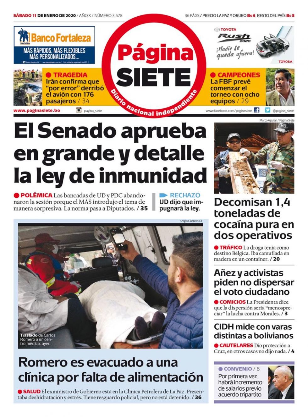 Página Siete, La Paz.