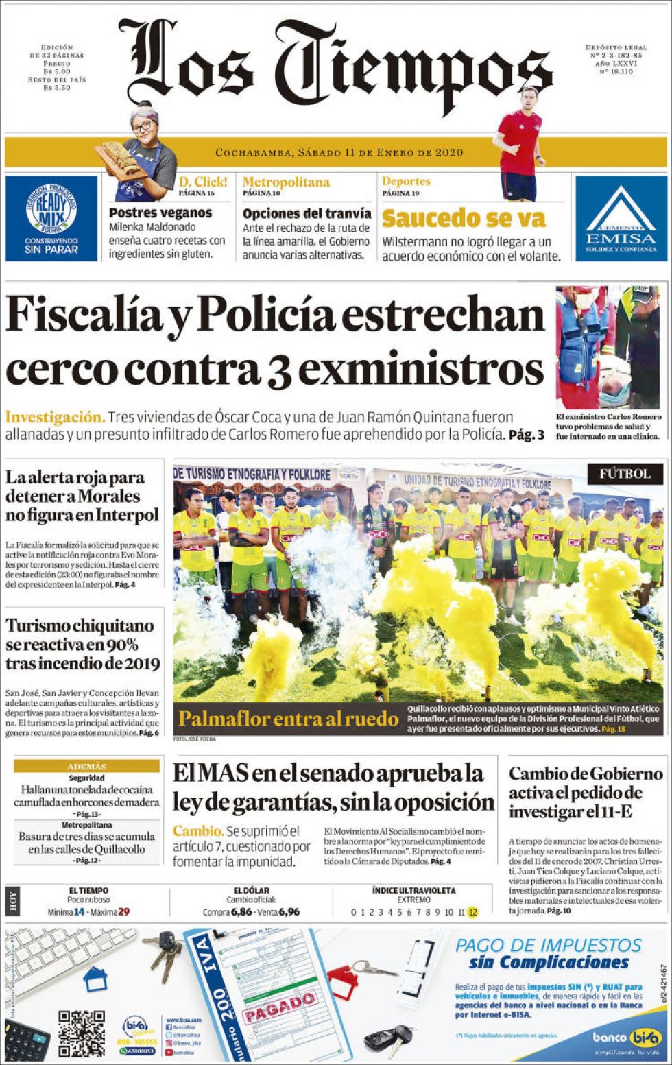Los Tiempos, Cochabamba.